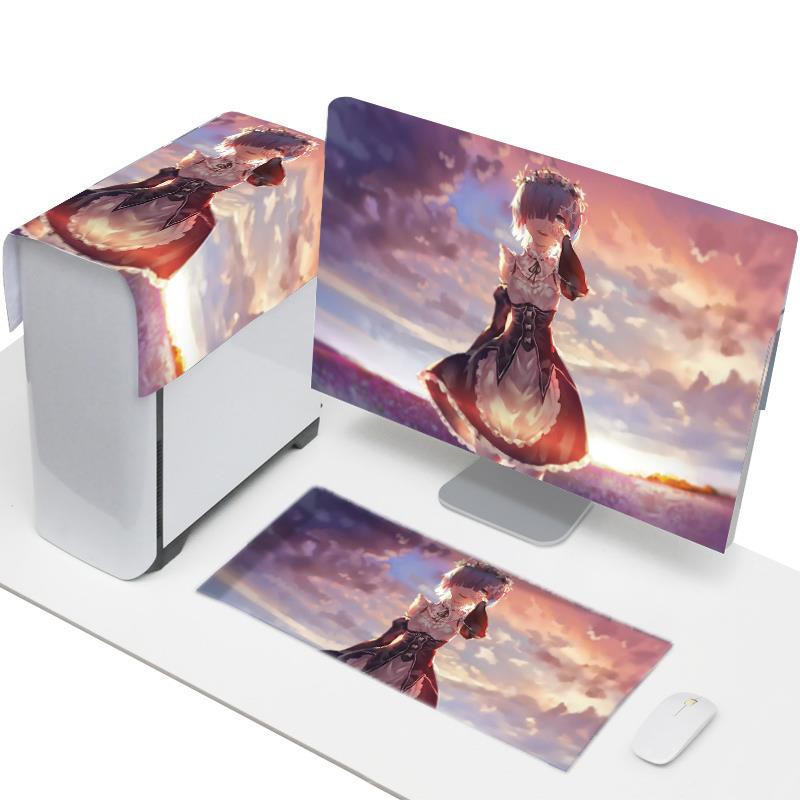 Fabric computer dust cover desktop allinone computer tablecloth cover