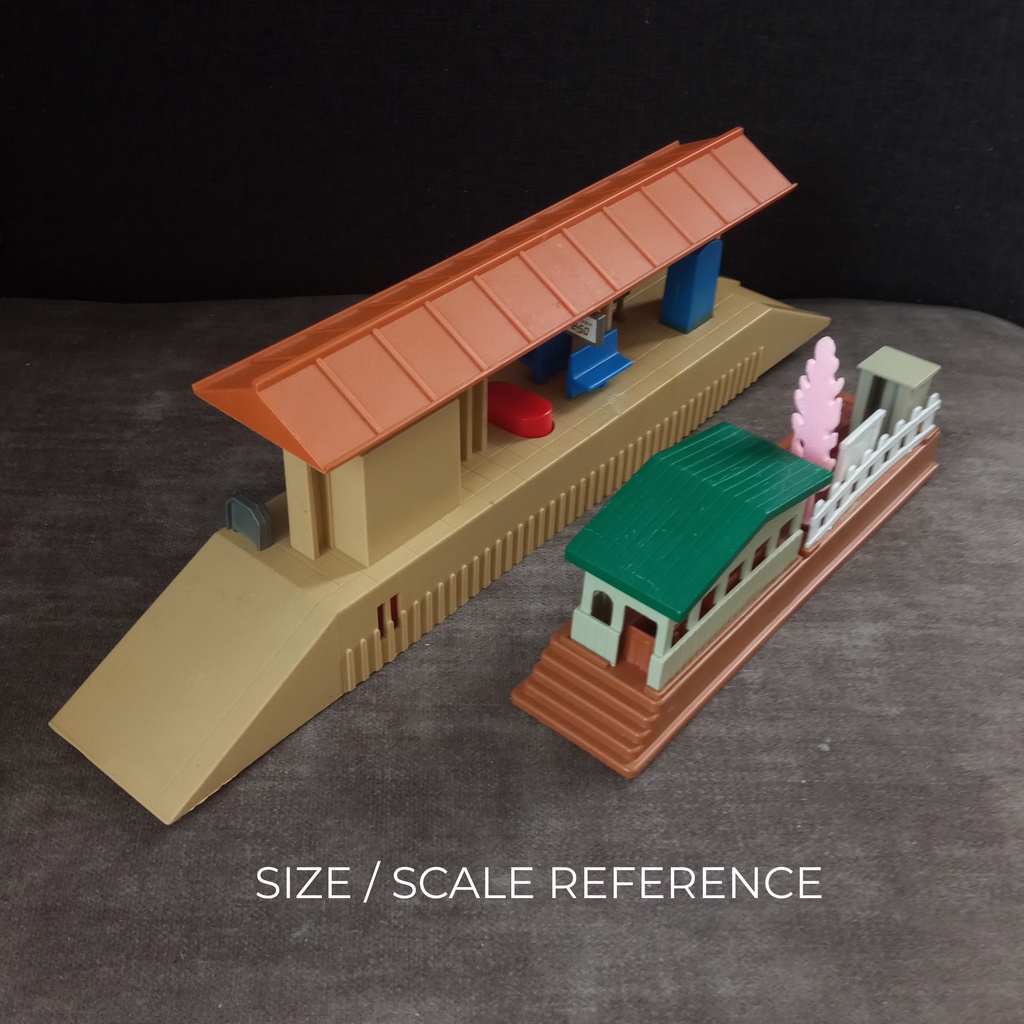 Preloved Vintage Santa Fe Express Sound Station train scene part battery operated - Image 2