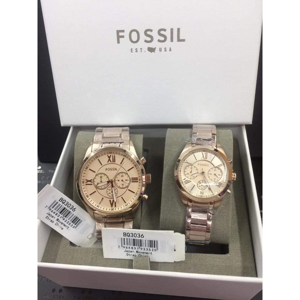 Fossil Watch Authentic Couples Watch Shopee Philippines