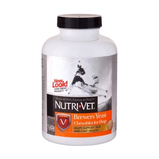 Nutri-Vet Brewers Yeast Chewable Skin Supplements for Dogs 300pcs