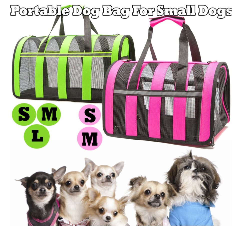 【COD】Pet carry bag Portable mesh Breathable Dog Cat Carrier Bag for