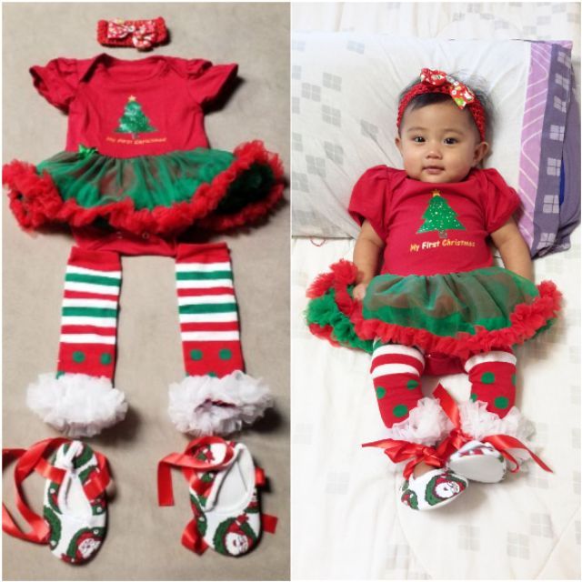 christmas outfit for 6 month old girl