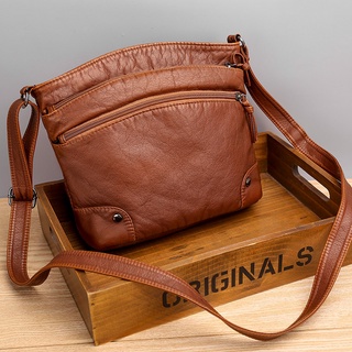 Sling Bags Quality Women's Bags Korean Style Shoulder Backpack Sling Fashion Retro PU Leather