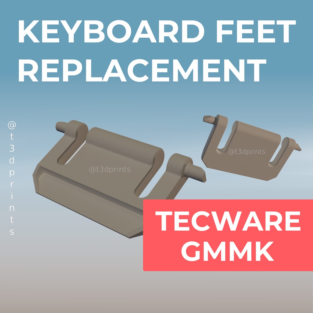 2pcs Keyboard Feet Replacement for Tecware, GMMK mechanical keyboards