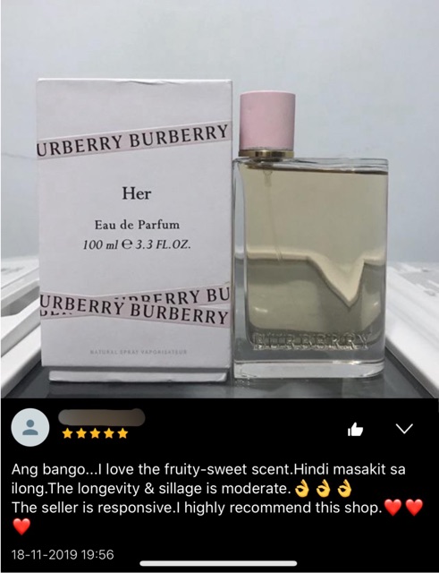 Burberry Her EDP 100ML | Shopee Philippines