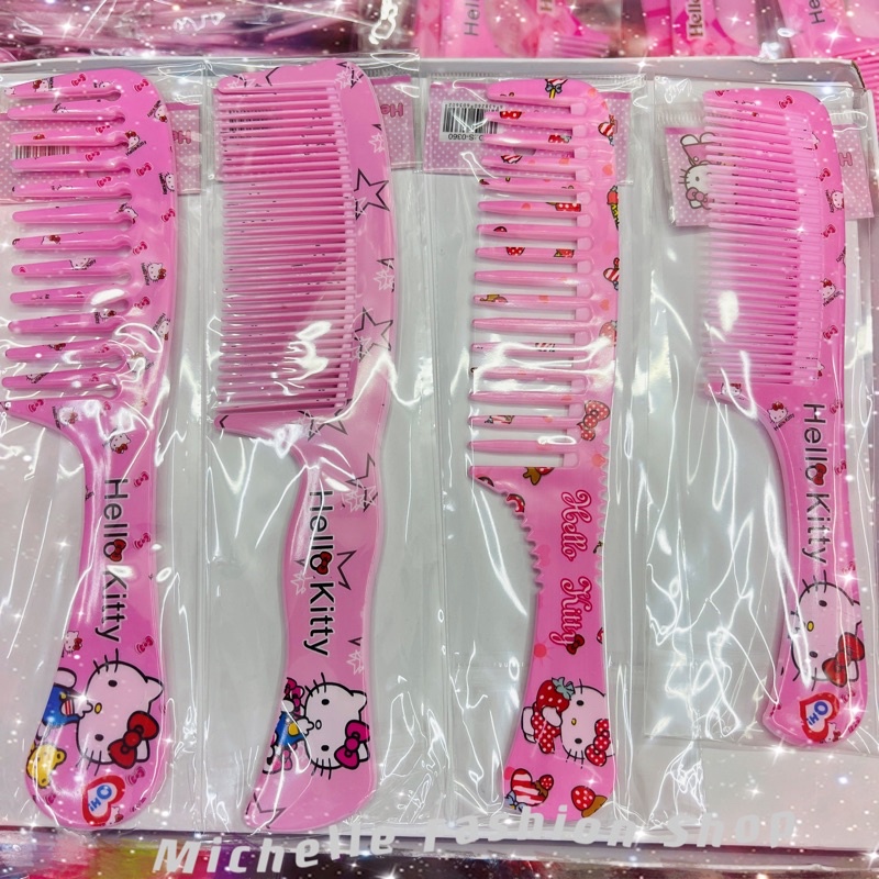 Hello Kitty Cute Comb Makeup Suklay Plastic Portable Comb Cartoon ...