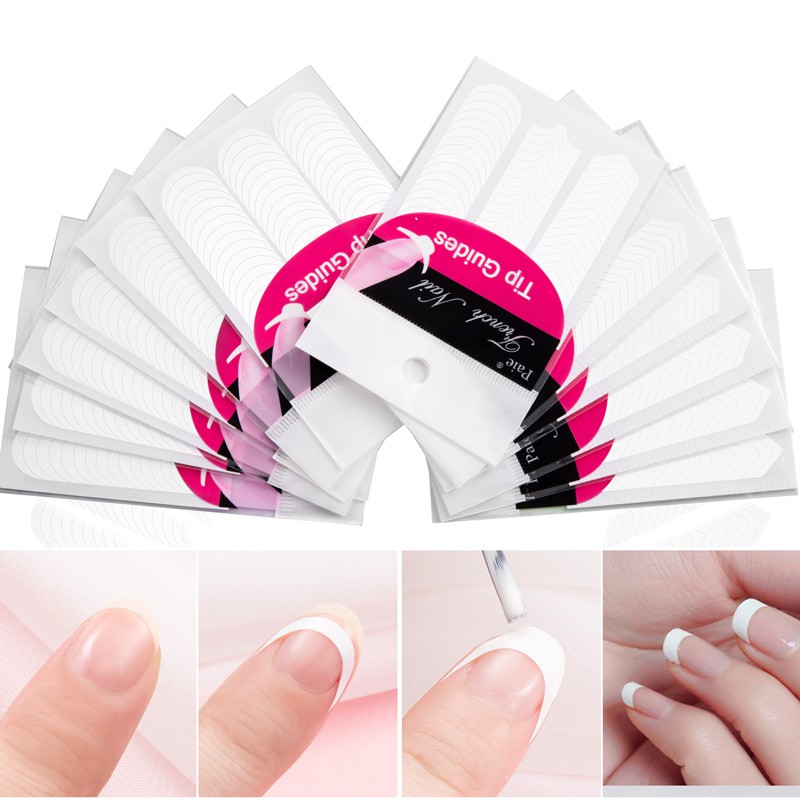 1 Sheet French Nail Tip Guides Strip Nail Art Nail Manicure Starter DIY