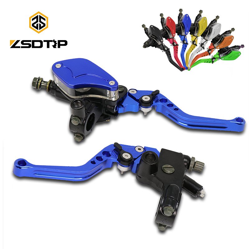 COD ZSDTRP 7/8" Universal Motorcycle Brake Handles Handlebars Hydraulic
