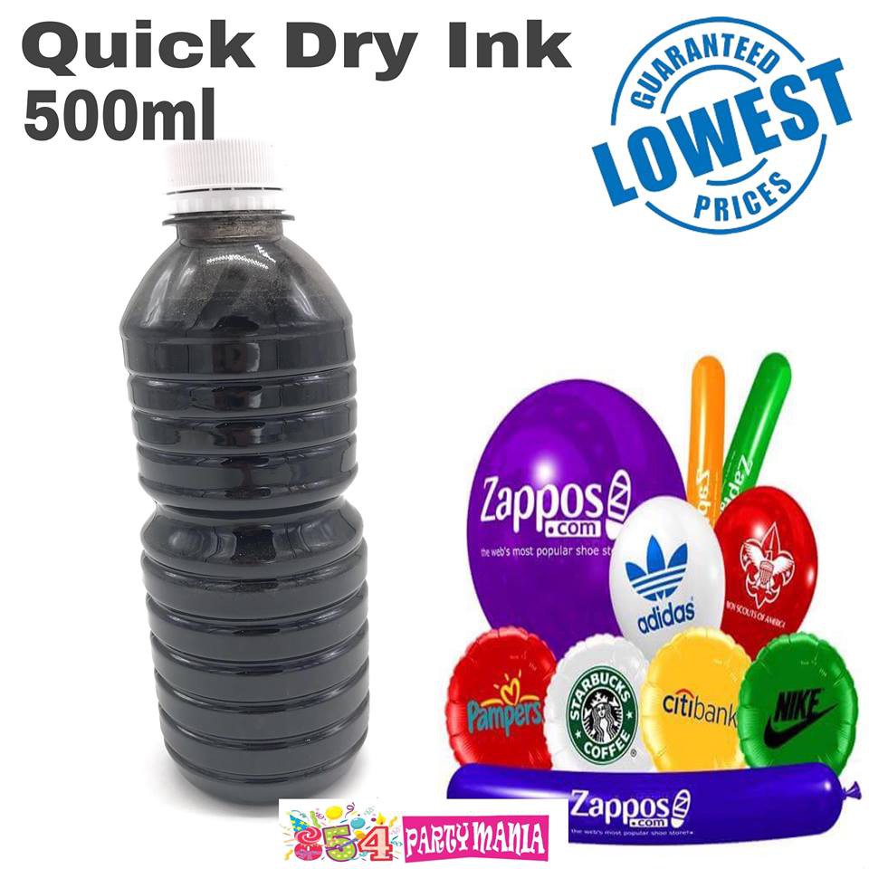 Quick Dry Ink Black Balloon Printing necessity Shopee Philippines