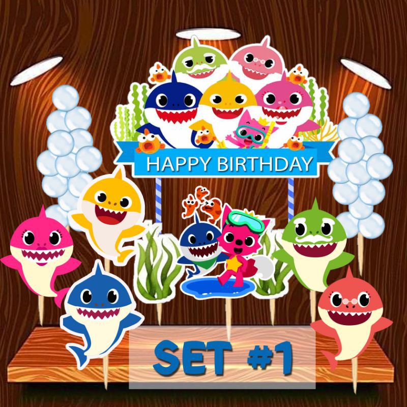 Baby Shark Cake Topper Set Shopee Philippines