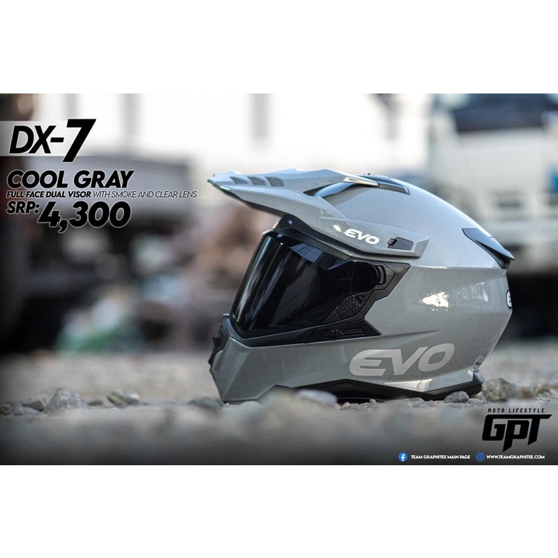 EVO Dx7 Cool Grey Dual sport Shopee Philippines