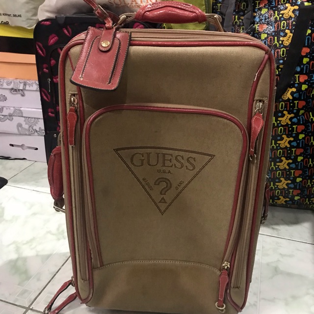 guess small suitcase