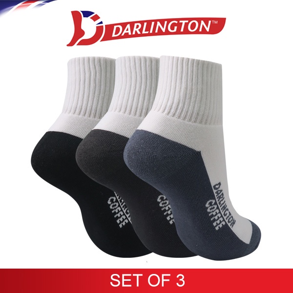 Darlington Coffee Men's Sports Thick Cotton Ankle Socks 9A1167 Set of