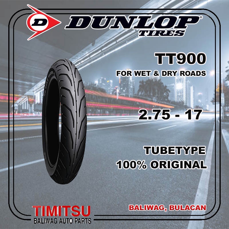 2.7517 / 2.75 R17 DUNLOP TT900 TUBETYPE TUBE TYPE MOTORCYCLE TIRE