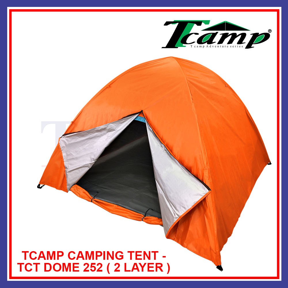 5/6 People Outdoor Manual Camping Tent Waterproof Tcamp Camping TentTCT DOME 252 (2 Layer