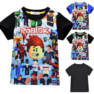 Ready Stock Roblox Character Game Shirt Children Roblox Print Cotton Short Sleeve Casual T Shirt Shopee Philippines - fusion boys roblox avatar