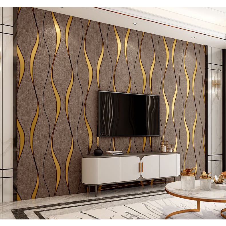 home Modern Simple Geometric Velvet Wallpaper 3d Living Room Bedroom Sofa Tv  Background Luxury | Shopee Philippines