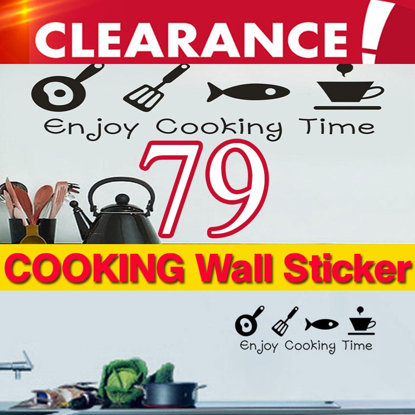 CLEARANCE】Cooking Wall Sticker Kitchen Wallpaper Removable waterproof High  Quality | Shopee Philippines