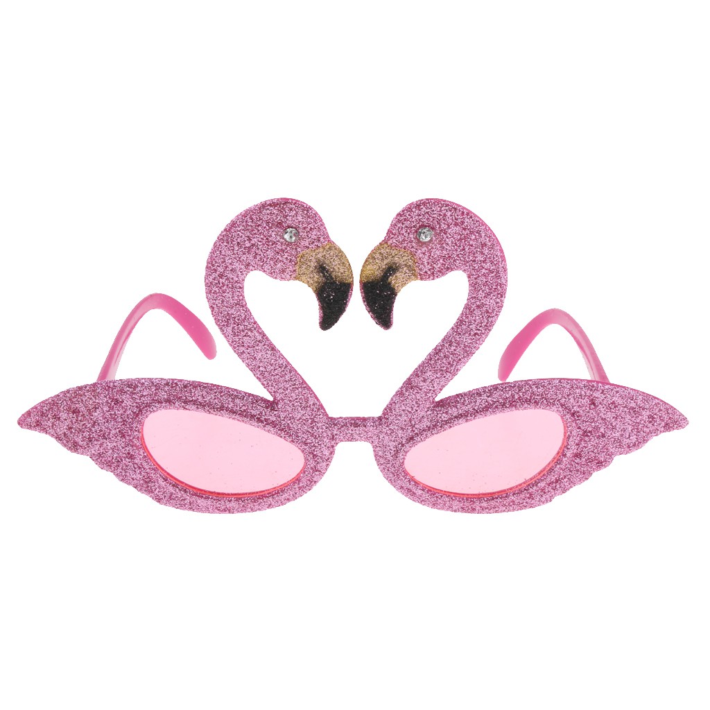 SCSpecial Party Sunglasses Hawaii Flamingo Sunglasses Novelty Eyewear per Bambini Fancy Dress Rosa 