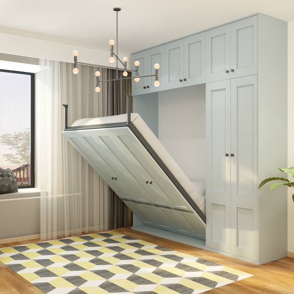 Invisible Bed Folding Bed Vertical Flip Bed Wall Murphy Bed Bed with