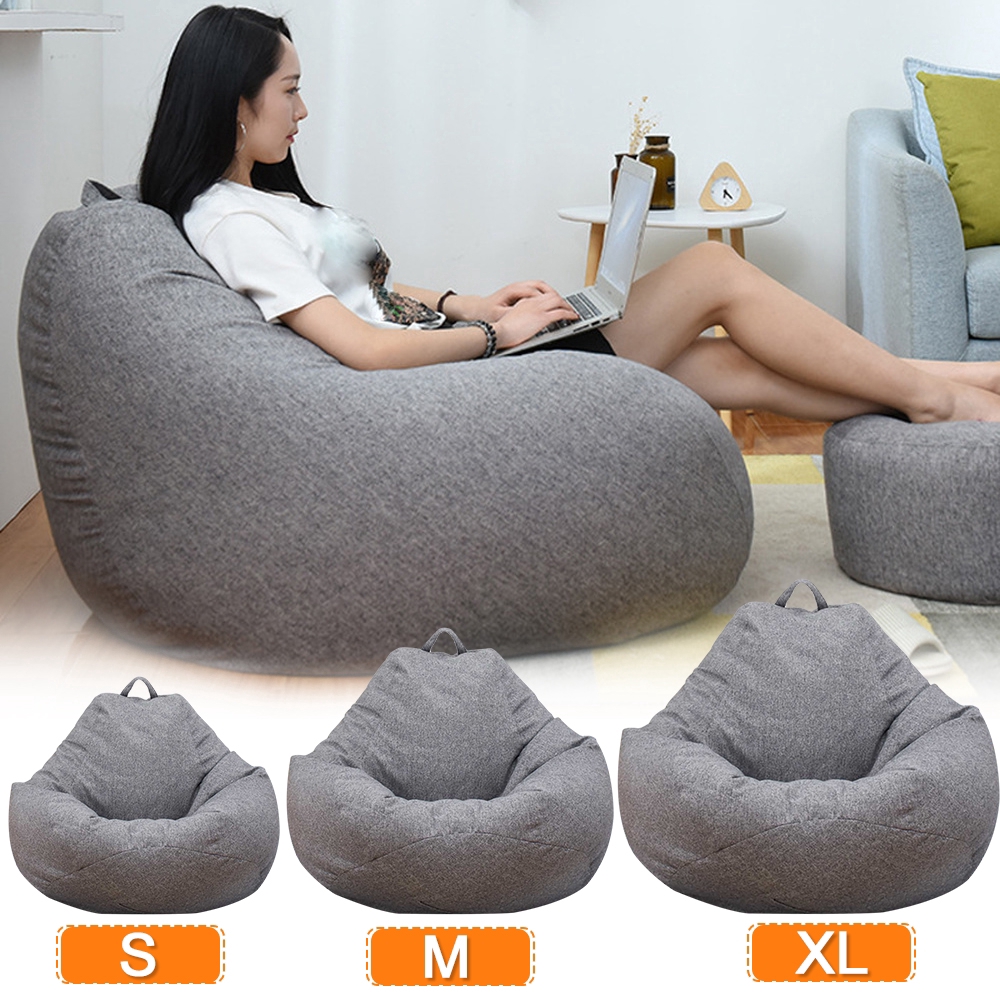 S / MS/M/L Stylish Bedroom Furniture Solid Color Single Bean Bag Lazy