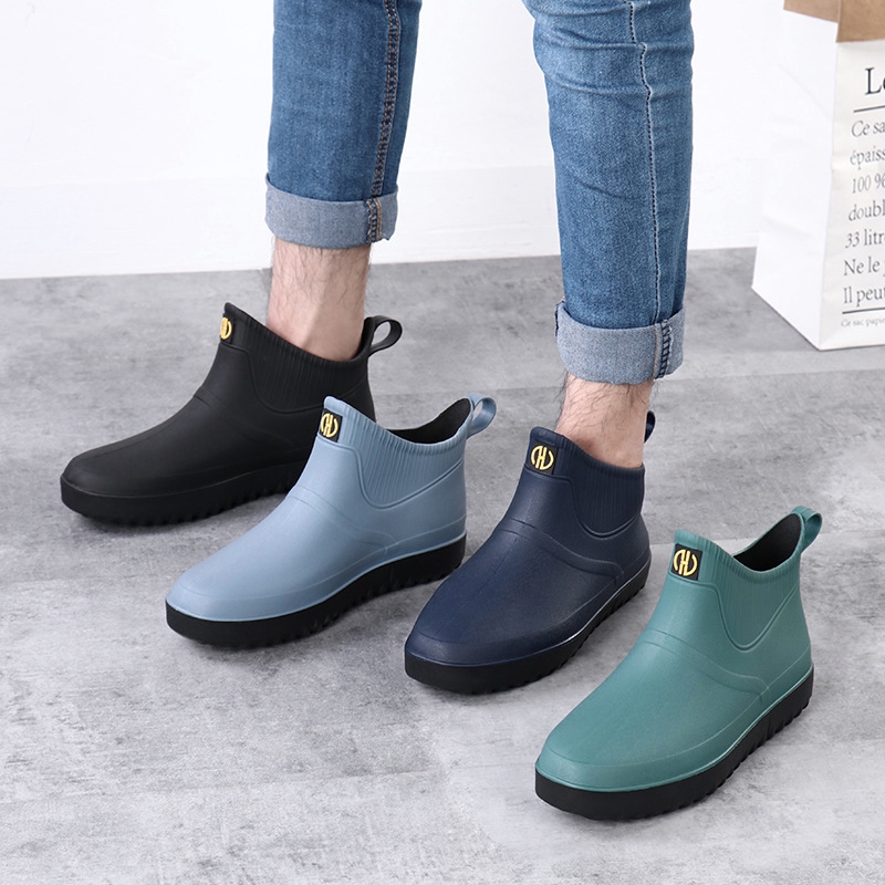 fashionable mens rain boots