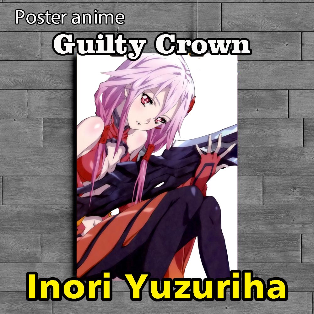 Poster Anime guilty crown inori yuzuriha full Color uk a3+Special