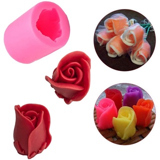2Pcs/Set 3D Rose Flower Candle Molds, Rose Shaped Craft Art Silicone Mold for Making Beeswax Candle #8