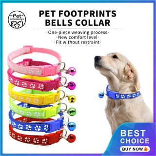 Pet Collar Dog Collar Cat Paw Collar With Bell Safety Buckle Neck for Puppy and Kitty Accessories