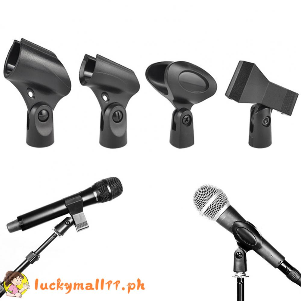 Universal Microphone Clip Clamp with Adapter For Handheld Mic Mount Holder Stand Shopee