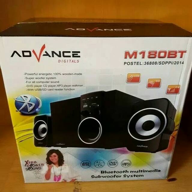 advance speaker bluetooth multimedia subwoofer m180t