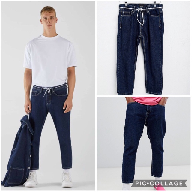 mens slim cropped jeans