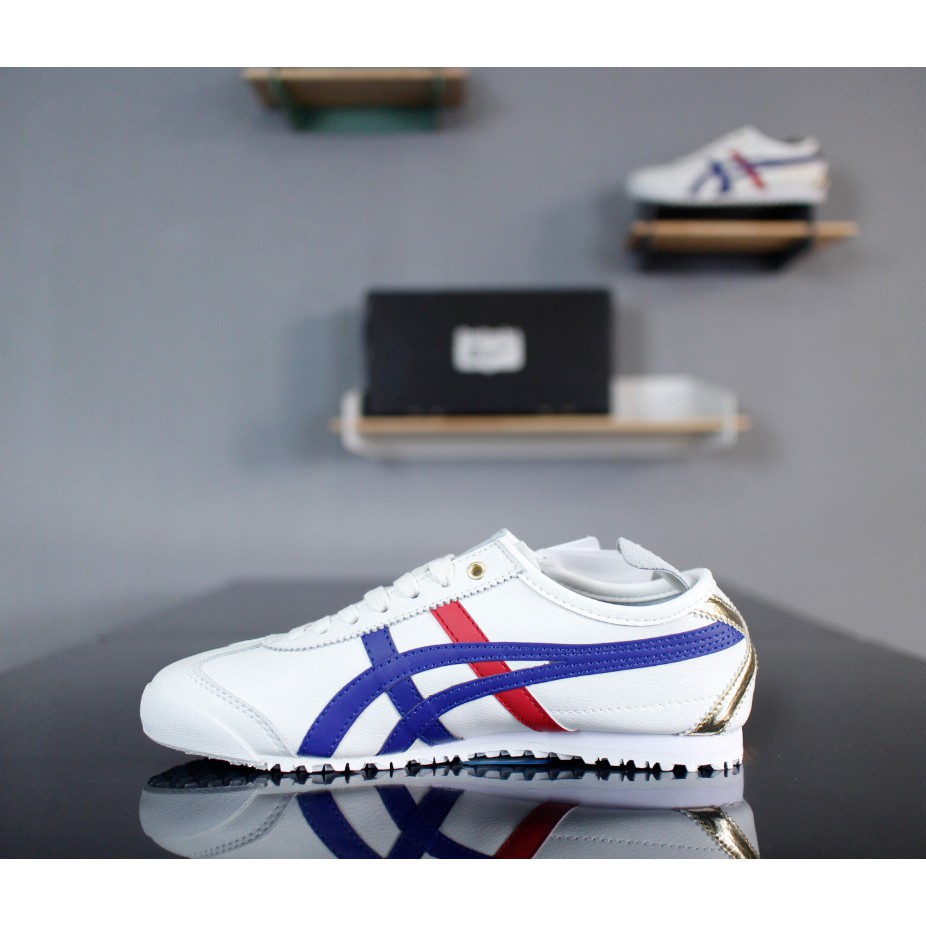 onitsuka tiger mexico 66 white blue red gold