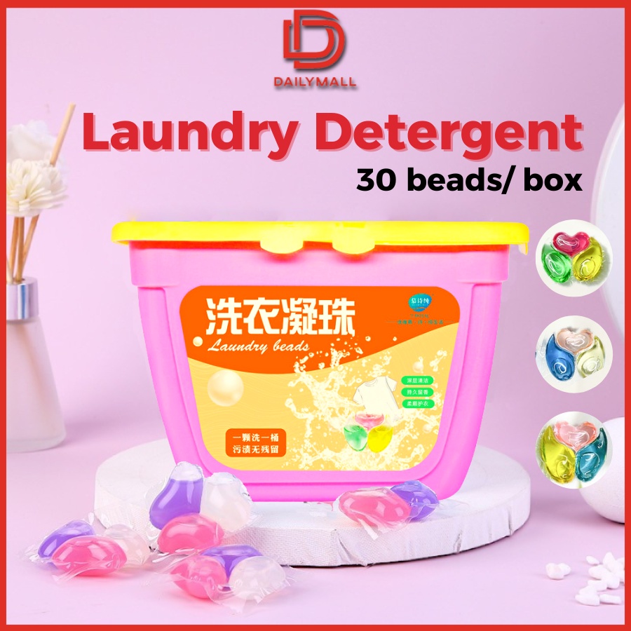 3 In 1 Liquid Laundry Pods Wash Beads Laundry Detergent Capsules Long