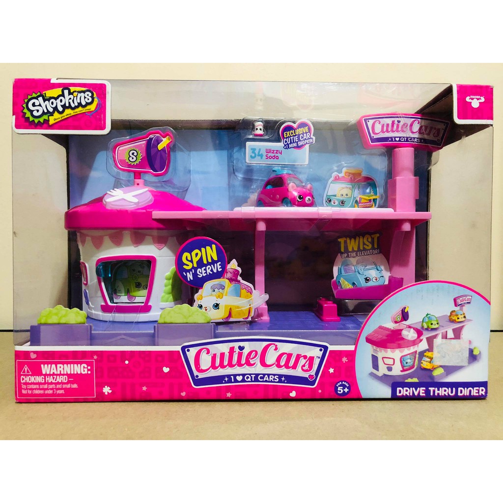 shopkins cutie cars drive thru diner