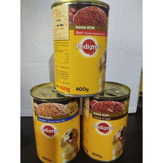 【Ready Stock】┅PEdigrEe Wet Food (Adult) 400 grms can (Beef,Chicken,5 Kinds of Meat)