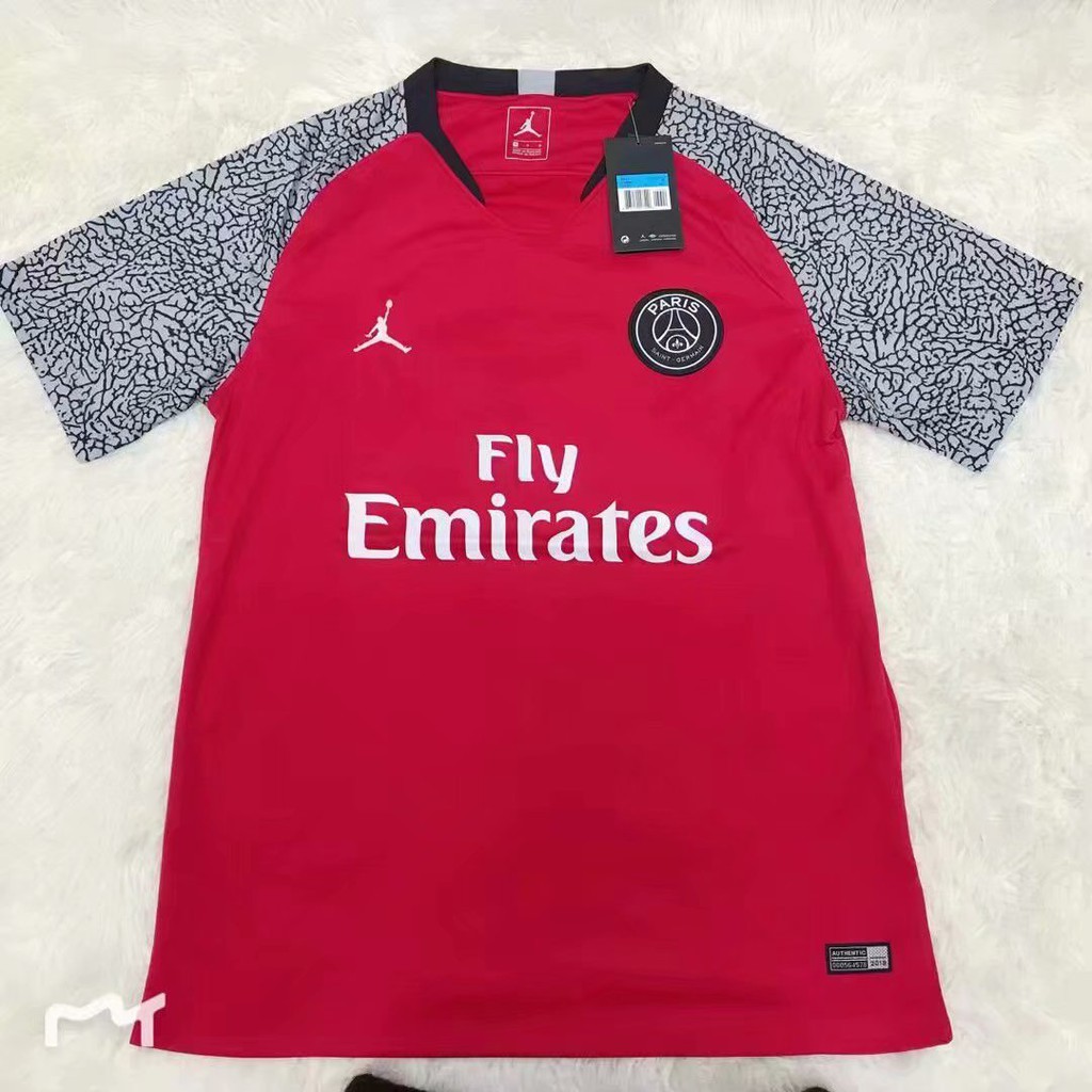 psg red jordan jersey