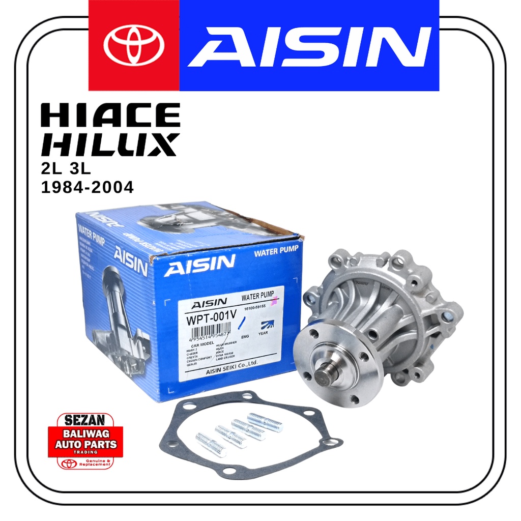 AISIN WATER PUMP TOYOTA HIACE 2L 3L 19982004 WPT001V Shopee Philippines