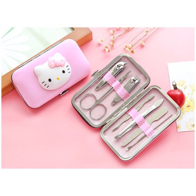 Hello kitty Portable Nail Clippers Manicure Set | Shopee Philippines