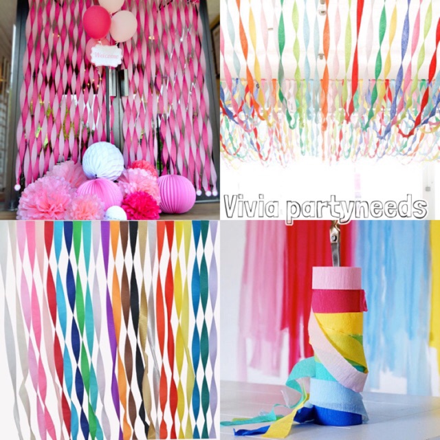 garland crepe paper