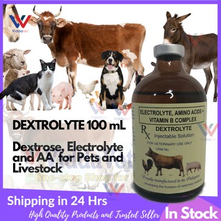 100 ml Dextrolyte Electrolytes Amino Acids plus Vitamin B Complex swine pets gamefowl poultry
