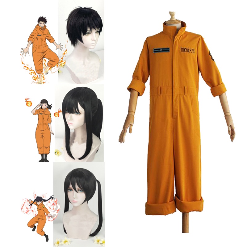 2021 Shinra Kusakabe Cosplay Costume Enn Enn No Shouboutai Fire Force ...