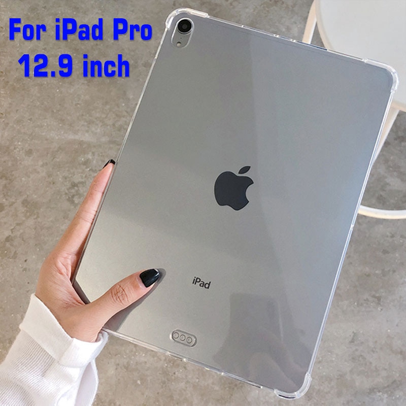 For Ipad Pro 12 9 18 Tpu Case For Apple Ipad Pro 12 9 17 Silicone Shockproof Clear Shell Tablet Back Cover Shopee Philippines