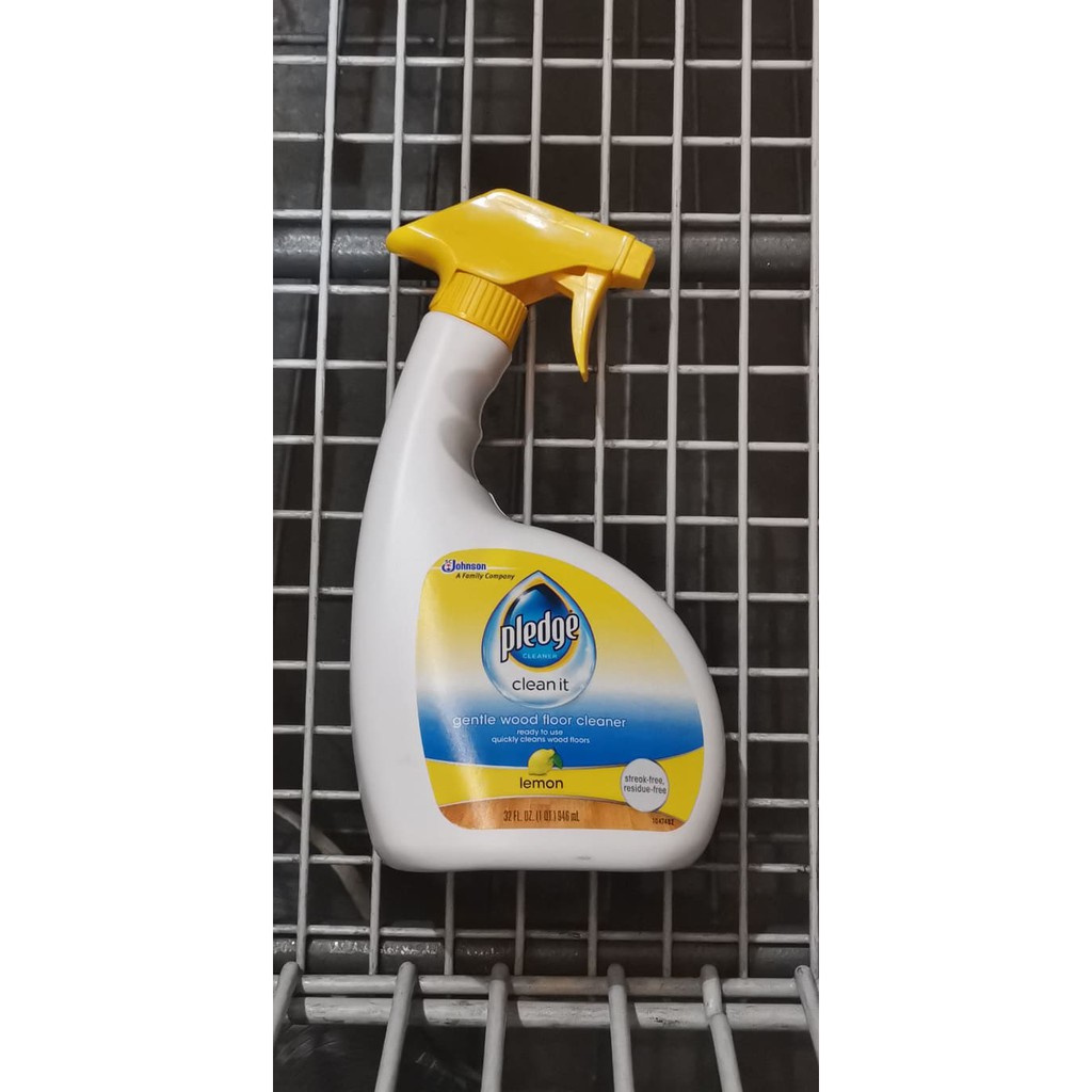 Pledge Gentle Wood Floor Cleaner Trigger Lemon 32 Fl Oz Shopee