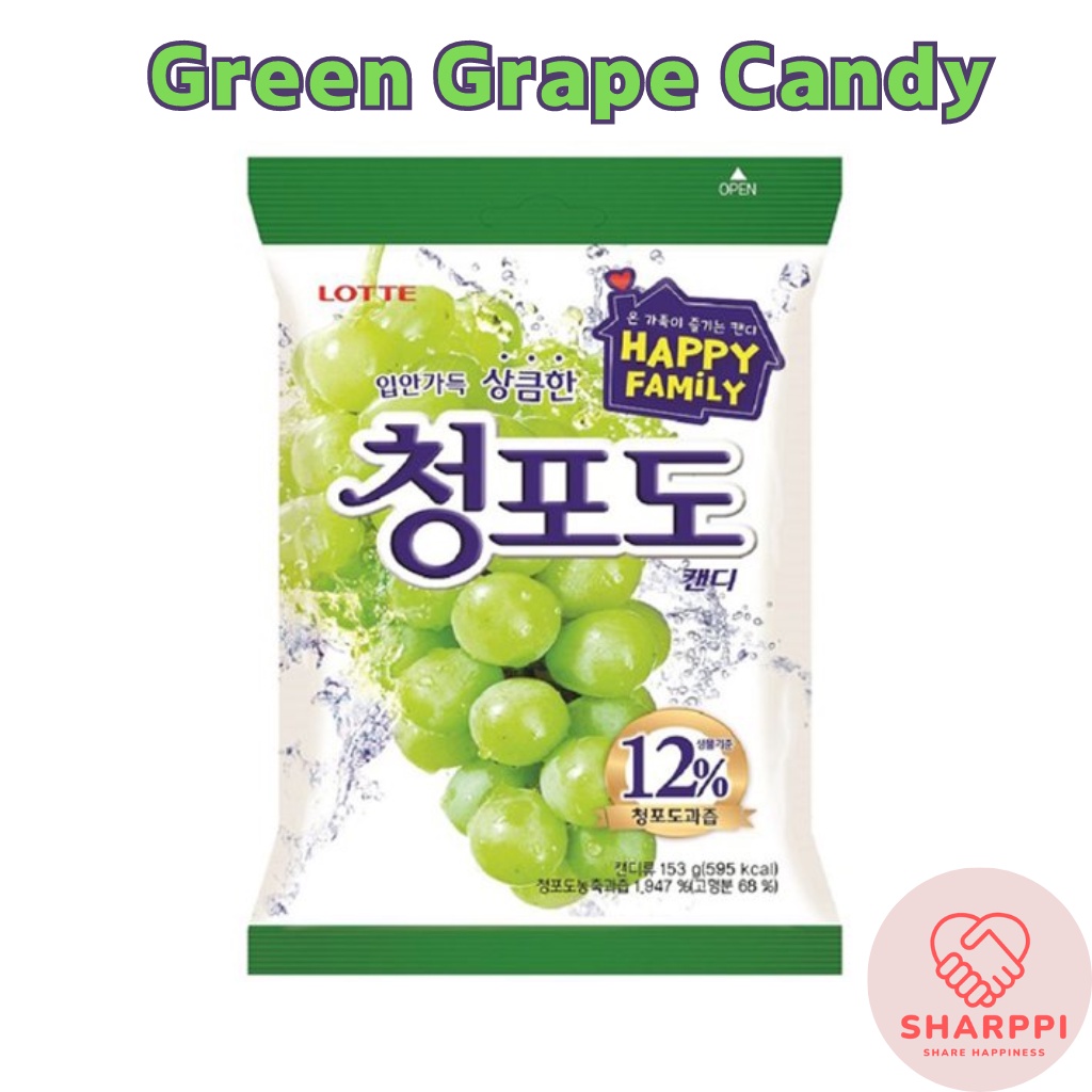 Lotte Green Grape Candy 153g Korean Sweets Candy Halal Shopee Philippines
