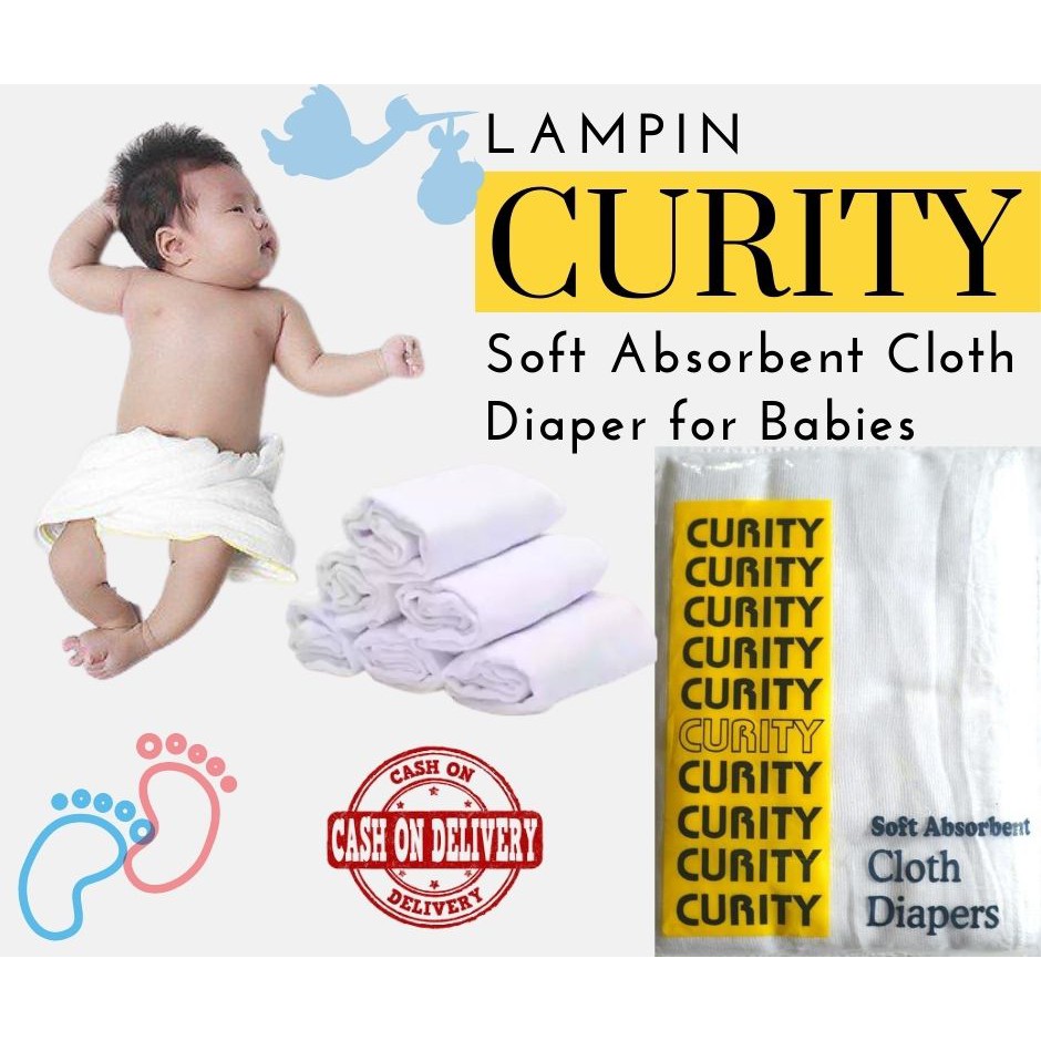 CURITY Lampin Gauze Cloth for Babies 35x18 12 pcs Shopee Philippines