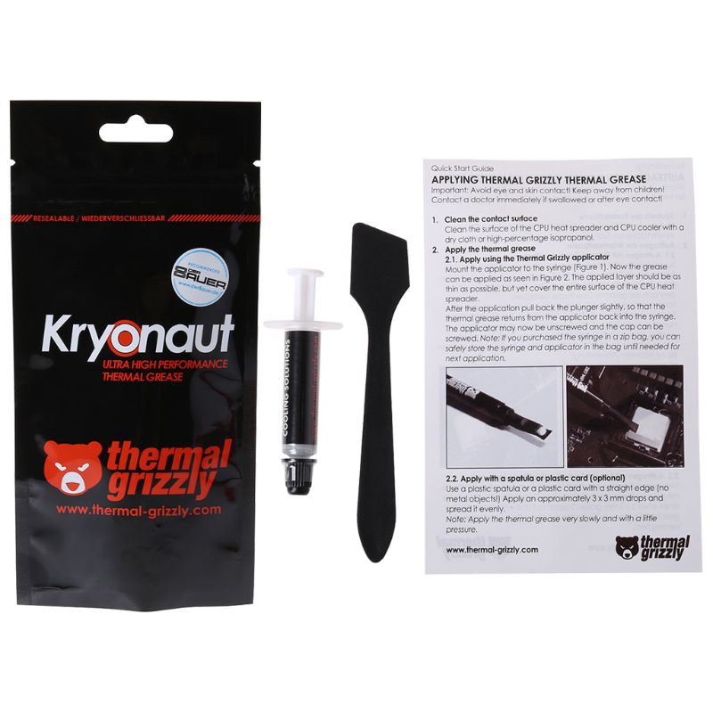 QUU Thermal Grizzly Kryonaut 1g for CPU AMD Intel Processor Heatsink