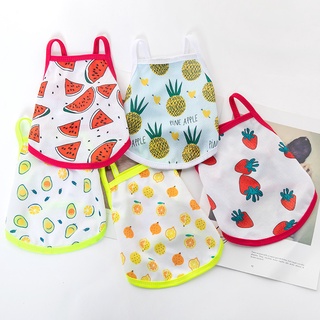 ⭐Hot⭐Fruit Print Dog Clothes for Small Dogs Summer Puppy Dog Clothes Pet Cat Vest Cotton T Shirt