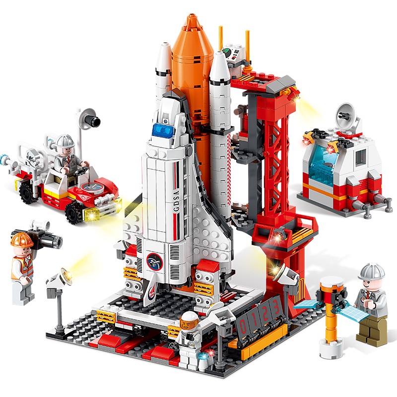 Lego Space Shuttle Rocket Toy Assembled Building Blocks Benefit ...