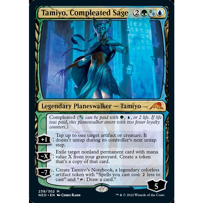 Magic The Gathering Singles - Tamiyo, Compleated Sage - Kamigawa: Neon ...